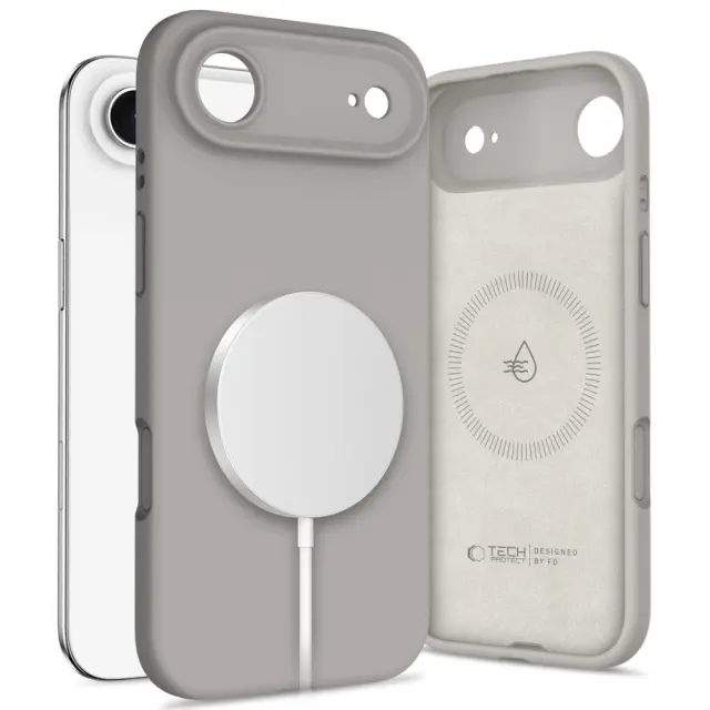 Tech-Protect Θήκη Κινητού iPhone 17 Air Silicone Magsafe Stone Gray