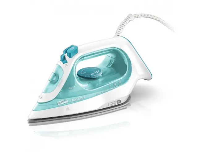 Σίδερο ατμού Braun TexStyle 3 SI3041GR με ισχύ 2350W και χωρητικότητα νερού 270ml - TυρκουάζSI3041GR