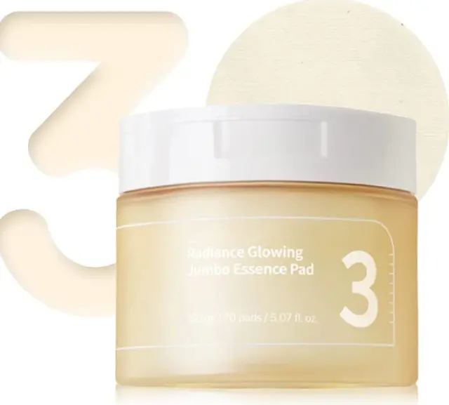 Numbuzin No.3 Radiance Glowing Jumbo Essence Pad 70τεμ