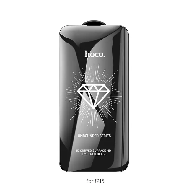 Tempered Glass Hoco Premium Series A37 120CC Large Arc Edges Dustproof 0.4mm 3D Anti-Static για Apple iPhone 15 iPhone 16 3
