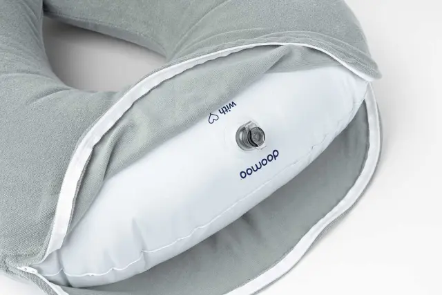 DOOMOO ΦΟΥΣΚΩΤΟ ΜΑΞΙΛΑΡΙ ΘΗΛΑΣΜΟΥ NURSING AIR PILLOW GREEN 2