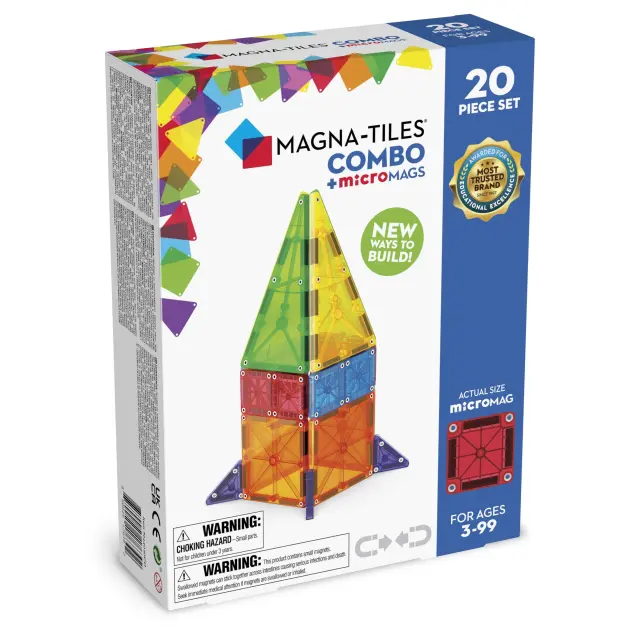 Magna-Tiles Μαγνητικά Πλακίδια Combo 20 Κομμάτια (3+ ετών) 244020