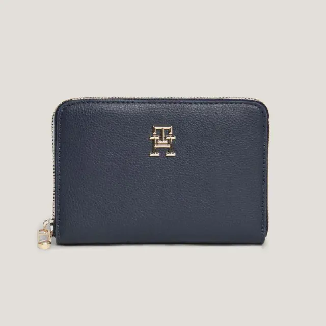 Tommy Hilfiger - Γυναικείο Πορτοφόλι Th Essential Sc Med Za Corp AW0AW16092-DW6 Μπλε Σκούρο