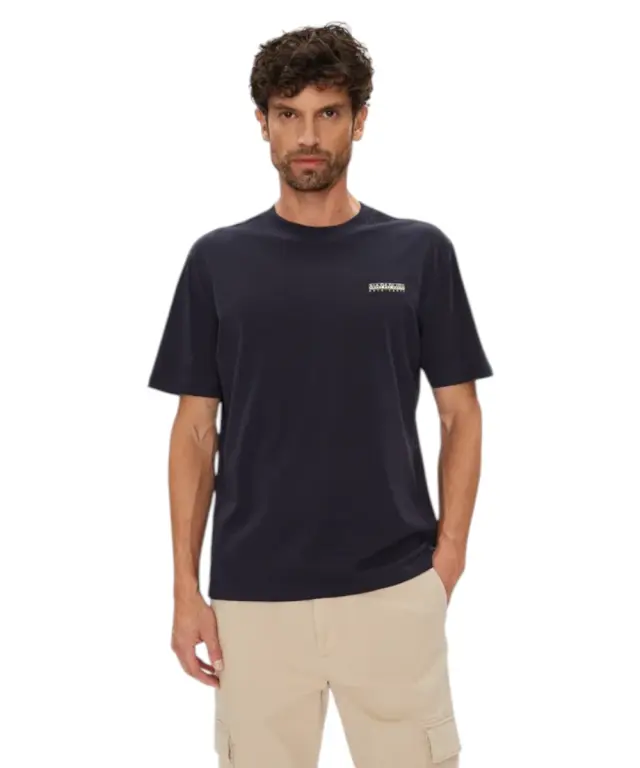 Napapijri - Ανδρικό T-shirt S Smallbox Regular Fit NP0A88TR-941 Μαύρο - M 2