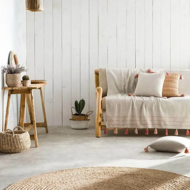 Ριχτάρι Πολυθρόνας 180X180cm GOFIS HOME Trace Rose Pink 467/25