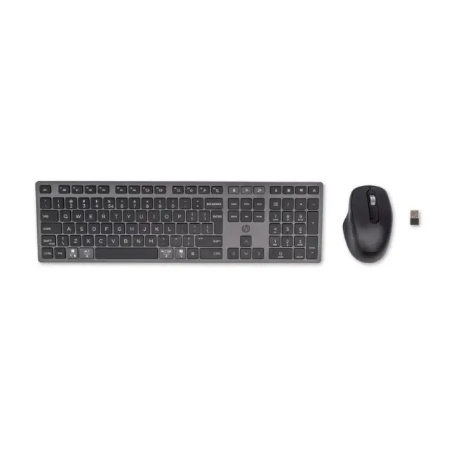 HP 720 Multi-Device Rechargeable Wireless Keyboard and Mouse Combo