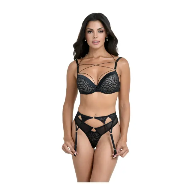 Miss Rosy Γυναικεία Ζαρτιέρα Κρίκο Souple, Χρώμα Μαύρο - XL 3