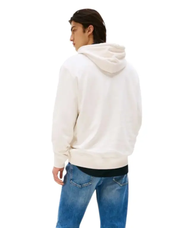 Tommy Hilfiger - Ανδρικό Φούτερ με Κουκούλα Regular Fit DM0DM22092-YBH Λευκό - S 2