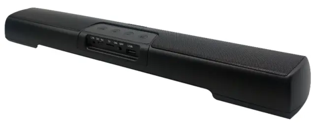 POWERTECH Soundbar PT-989, 20W RMS, TWS, 3600mAh, μαύρο 2