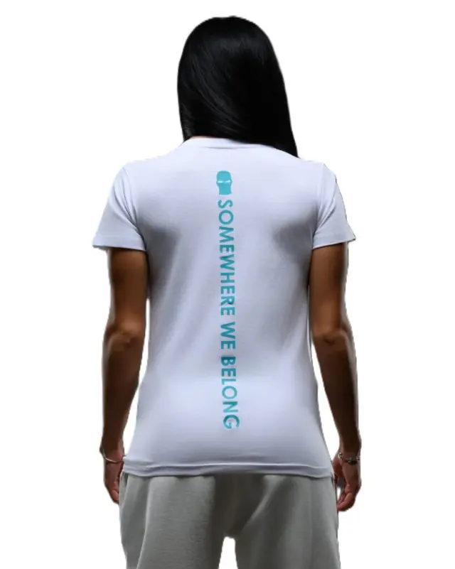 Ghetto Somewhere We Belong White T-Shirt | Women’s (Fit)