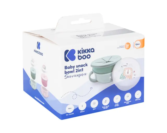 Kikka Boo Snack Bowl Savanna Pink 31302040129 3