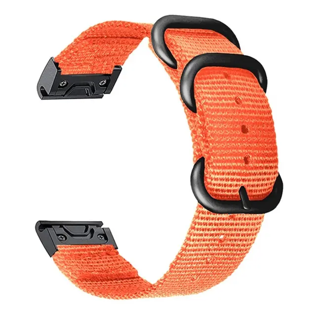 Nylon Λουράκι για Fenix 3/5x/3hr/5x Plus/6x/6x Pro/7x/8/9 (51mm)-Orange OEM