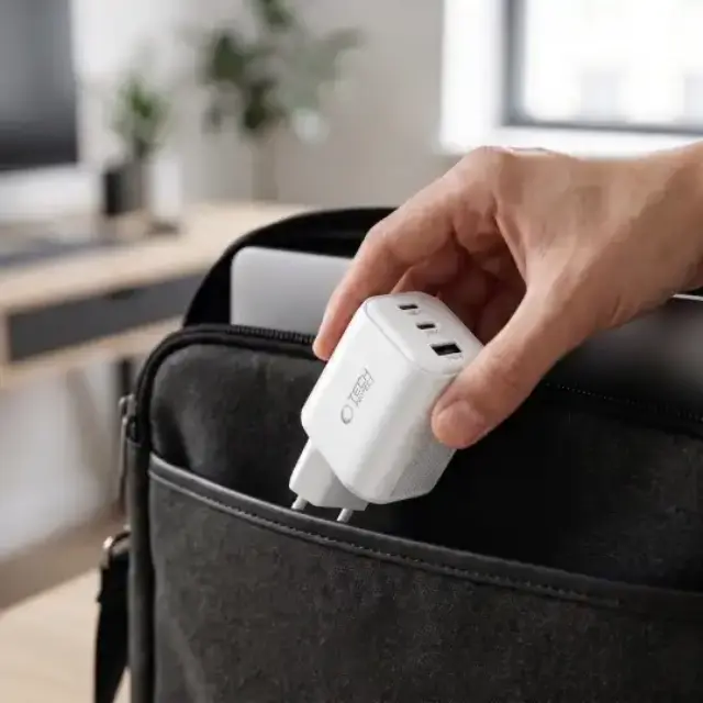 Tech-protect Nca100w-gan-avs 3-port Network Charger Pd 3.2 100w / Qc3.0 White 2