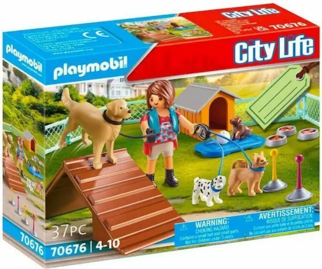 Playmobil City Life gift set εκπαιδεύτρια σκύλων 70676 2