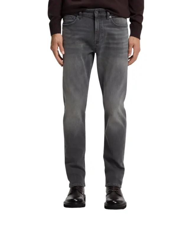 Hugo Boss - Ανδρικό Παντελόνι Τζιν Slim Fit Delaware BO Subway 50569147-022 Γκρι 2