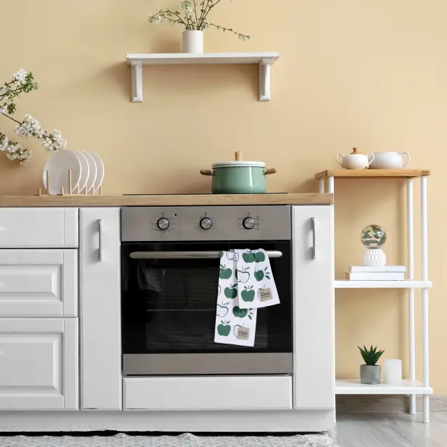 Πετσέτες Κουζίνας Σετ 2 Τεμ 40x60 Das Home 0739 White-Green 100% βαμβακερό 3