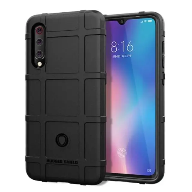 Rugged Anti Shock Θήκη Κάλυμμα Πλάτης για Xiaomi Mi 9 Μαύρη