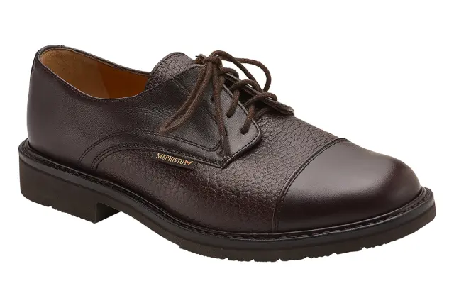 Mephisto Δετά-Oxfords Ανδρικό δέρμα Καφέ MEP/MELCHIOR DARK BROWN 2