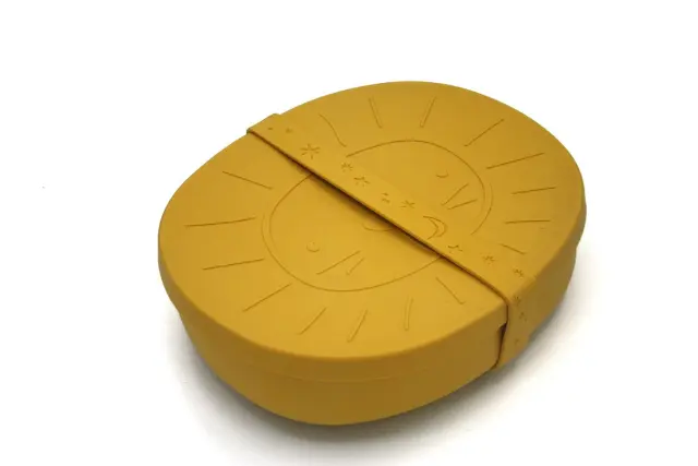 Φαγητοδοχείο Σιλικόνης Mustard (380ml) - The Cotton Cloud 3