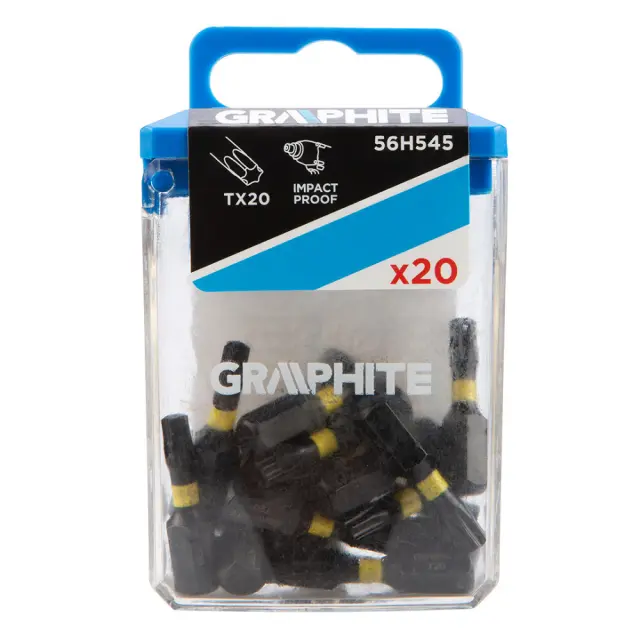 Σετ Μυτών Κρούσης Torx Graphite 56H545 TX20 x 25mm x 1/4" 20τμχ