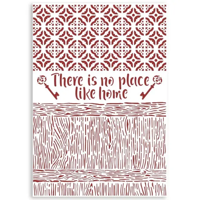 Στένσιλ Stamperia 21x29,7cm, Casa Granada, There is no place like home