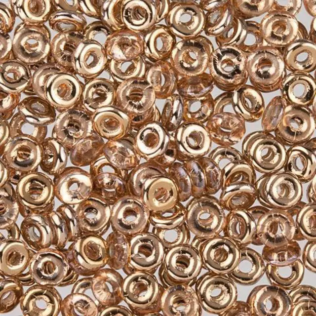 Χάντρα O Beads 3.8mm - Crystal Capri Gold ~7gr