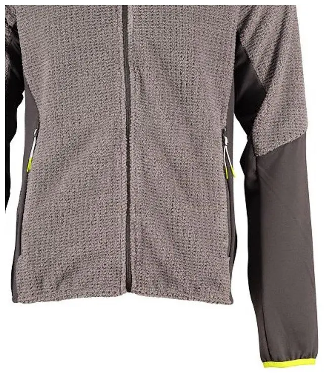 Jacket 302432M Waffle Highloft Grey Ανδρική Ζακέτα Fleece GTS - 302432M-13 - S 3
