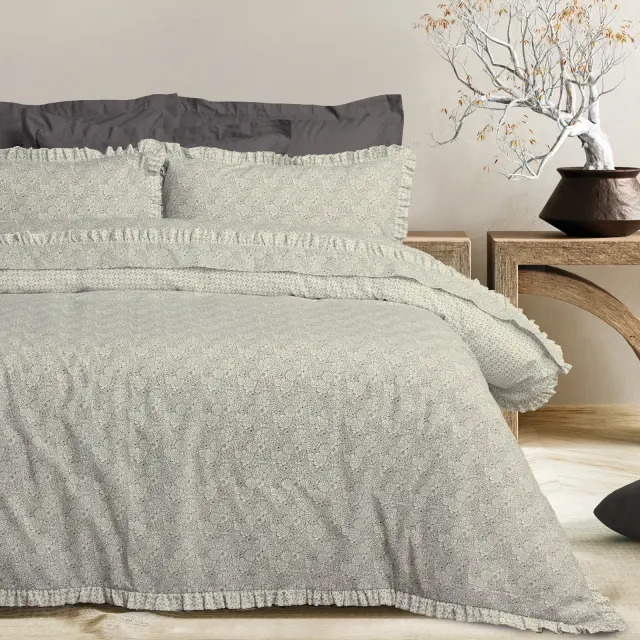 Σετ Σεντόνια 240x260 Υπέρδιπλα Daily Das Home 3180 Beige-Black 100% βαμβακερόΧωρίς Λάστιχο