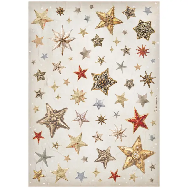 Σετ 6 Ριζόχαρτα ντεκουπάζ Stamperia 21x29cm A4, Gear up for Christmas 2