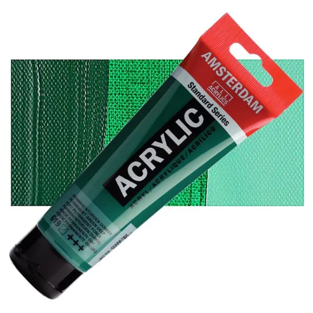 Ακρυλικό Talens Amsterdam 619 Permanent Green Deep - 120ml