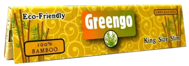 Greengo Χαρτάκια - Bamboo King Size Slim Unbleached 50τεμ. 2