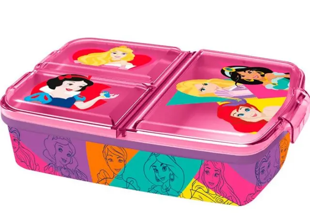 ΦΑΓΗΤΟΔΟΧΕΙΟ MULTI COMPARTMENT SANDWICH BOX PRINCESS BRIGHT + BOLD-51220