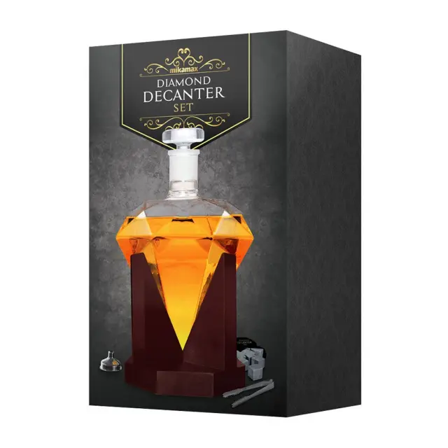 Mikamax Σετ Πολυτελής Καράφα Διαμάντι / Diamond Decanter Set 2