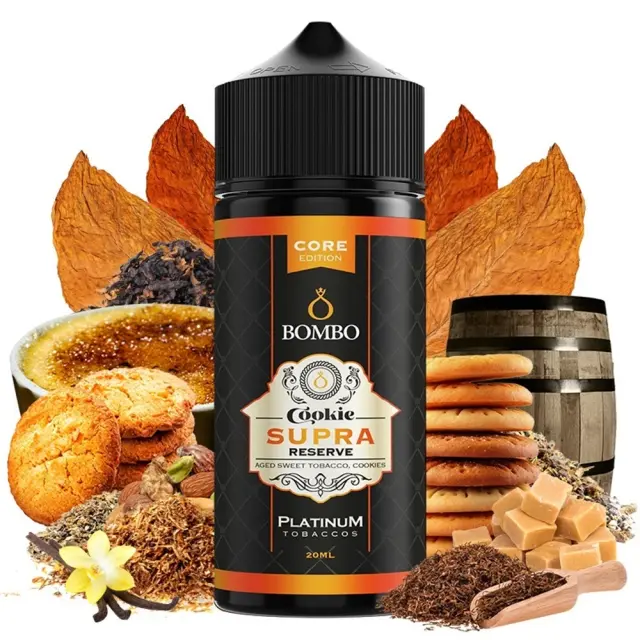 Platinum Tobaccos Cookie Supra Reserve Core Edition 20ml (120ml) - Bombo Flavorshots