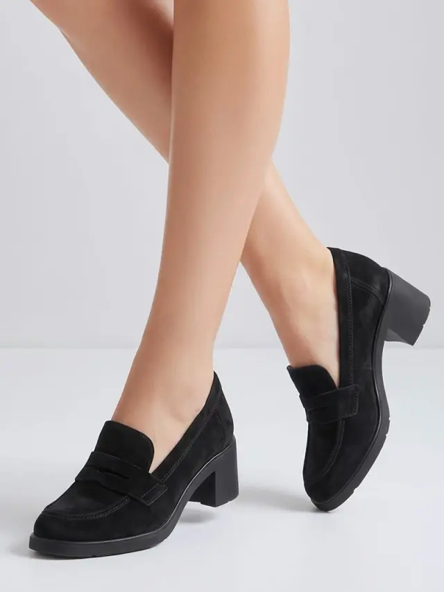 Gabor Μοκασίνια-Loafers Γυναικείο δέρμα suede Μαύρο GAB/400701 002-BLACK - 39 2