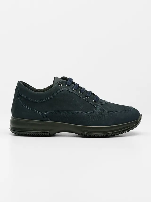 Imac Sneakers Ανδρικό δέρμα Nubuck Μπλέ IMA/651610 D/BLUE - 40 2