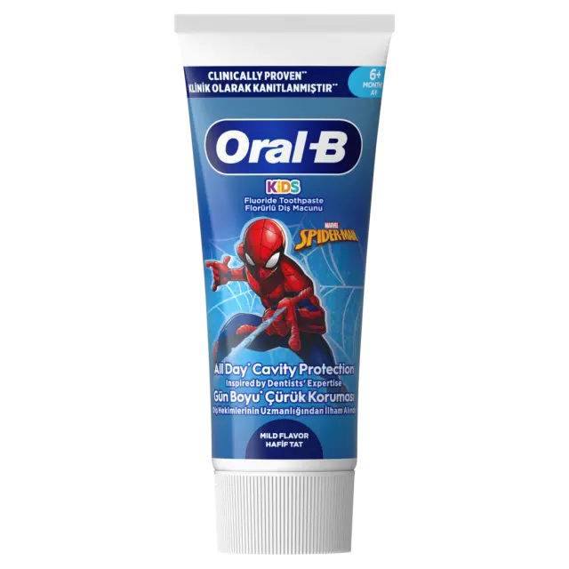 Oral-B Kids Οδοντόκρεμα 6+ Μηνών - 6 Ετών Spiderman 60ml 3