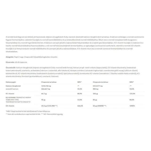 JutaVit Calcium Bisglycinate 2