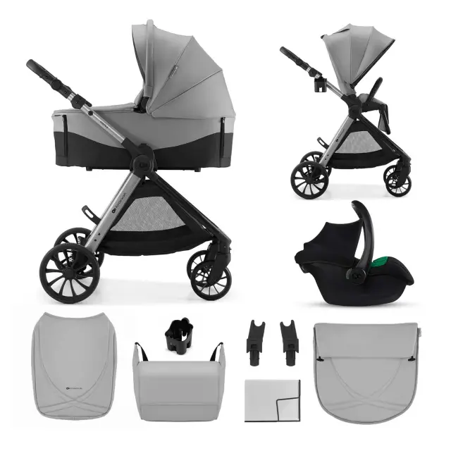 Kinderkraft Vesto 2 Πολυκαρότσι 3 σε 1 Grey