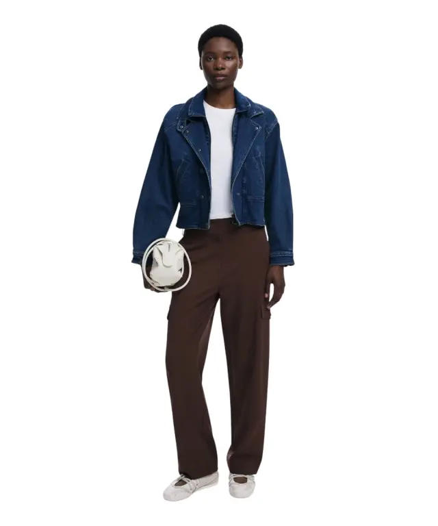 Desigual - Γυναικείο Παντελόνι Cargo Sagun Regular Fit 25WWPW08-6035 Καφέ - XS 2