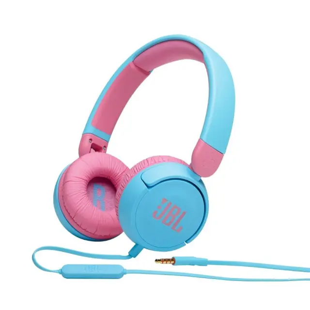 Ακουστικά Kids JBL JR310 με Μικρόφωνο 3.5mm 1m Μπλε - Ρόζ