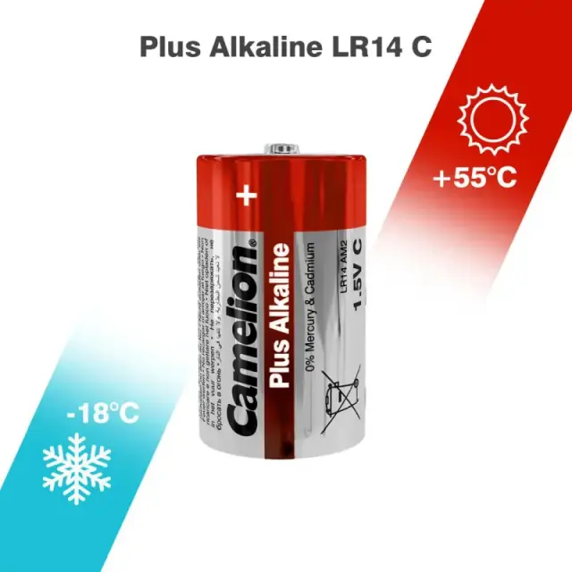 Camelion LR14-BP2 – Αλκαλικές Μπαταρίες C 1,5V (2 τμχ) 2
