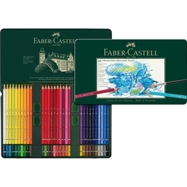 Σετ Μολύβια Ακουαρέλας Faber-Castell Albrecht Durer, 60 Χρώματα