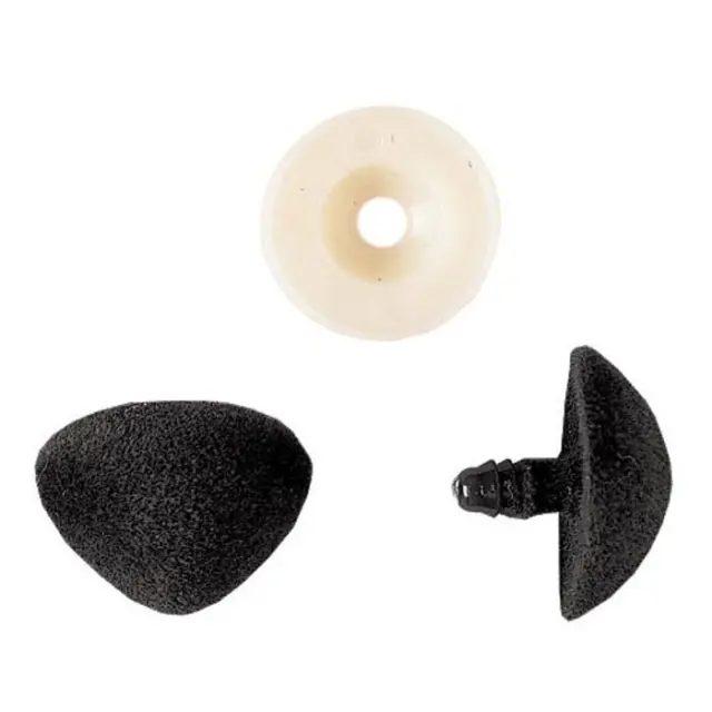 Βελούδινη Μύτη Αρκούδου - 18mm - Black
