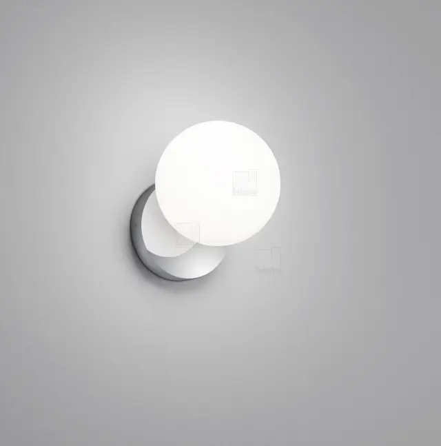 LIS Επιτοίχιο Φωτιστικό LED Χρωμίου IP44 3.5W 2900K CRI 90 Χρώμιο
