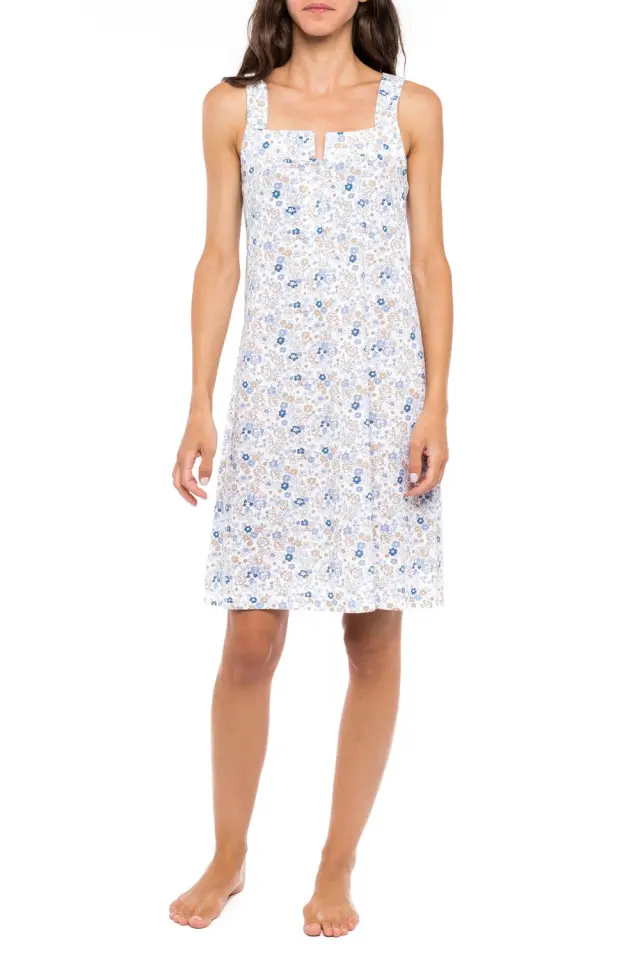S1154 - Type - NIGHTGOWN BLUE FLOWER - S