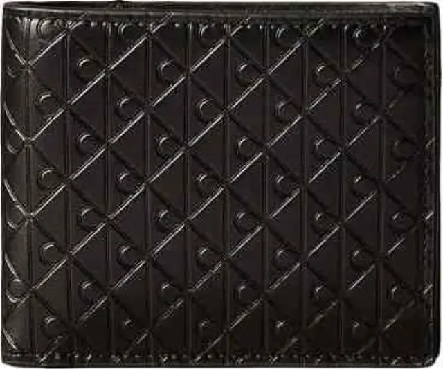 Calvin Klein Ανδρικό Μικρό Πορτοφόλι XL Emblem AOP Emboss Billfold Μαύρο
