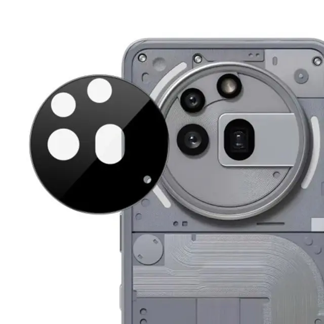 Techsuit - Full Camera Glass - Nothing Phone (3a) Pro - Black