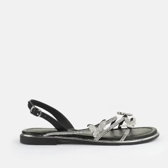 Γυναικεία Σανδάλια Buffalo Kira Snd Butterfly BN1601284 Black/Silver Μαύρο - 38