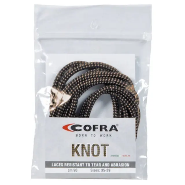Κορδόνια παπουτσιών Cofra black-brown 110εκ.